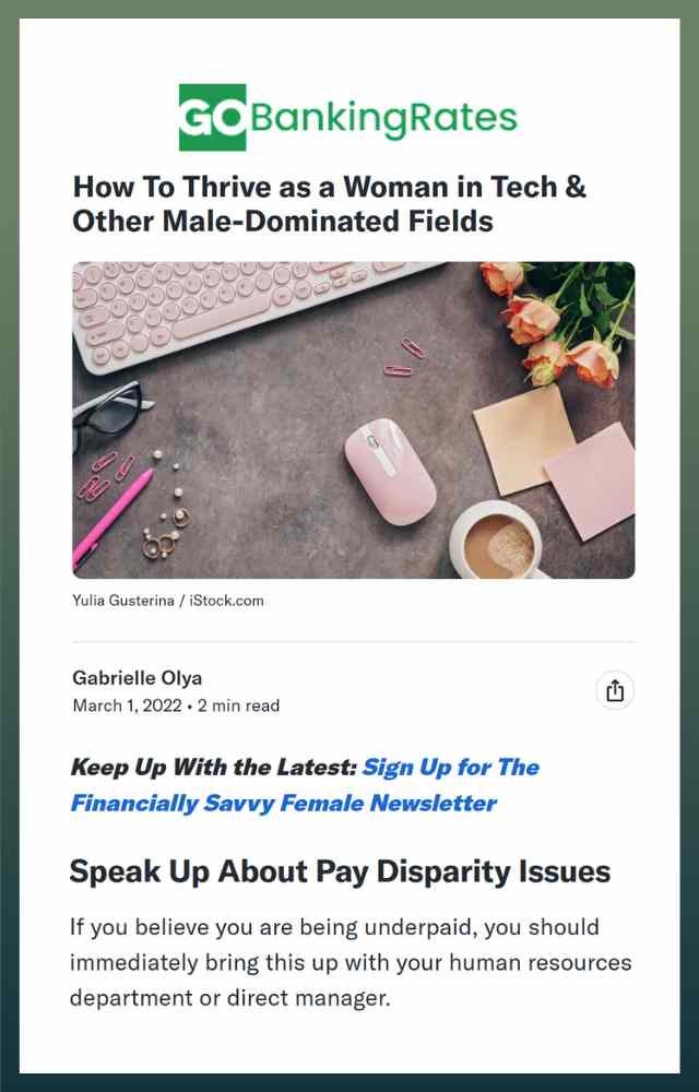 How To Thrive as a Woman in Tech & Other Male-Dominated Fields