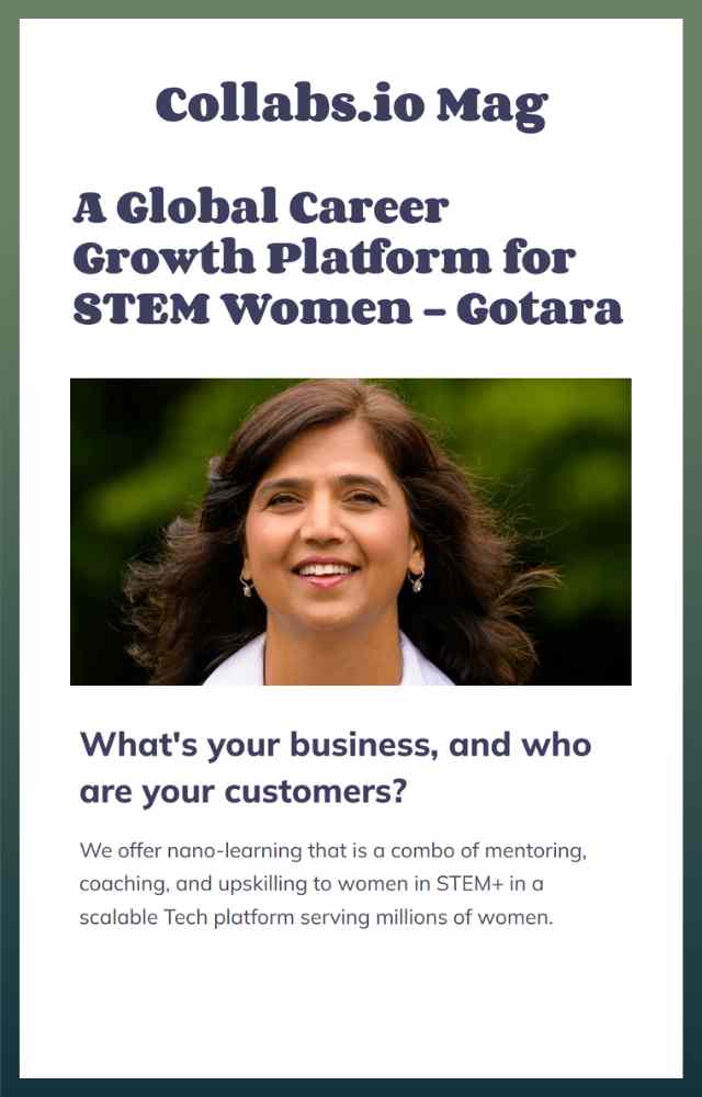 A Global Career Growth Platform for STEM Women - Gotara