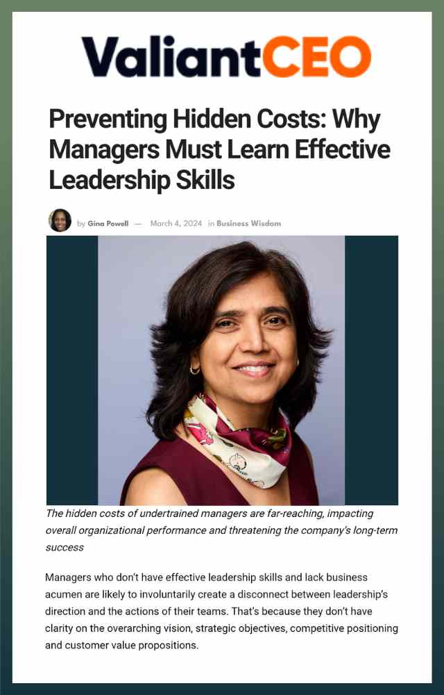 Preventing Hidden Costs: Why Managers Must Learn Effective Leadership Skills