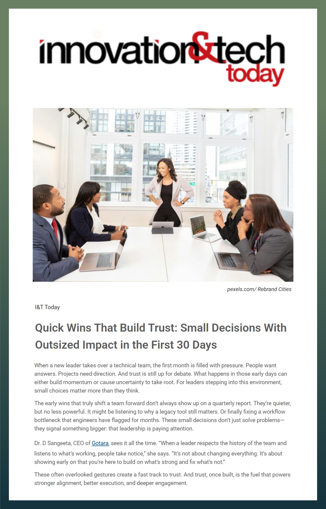 Gotara Expands Support for Technical Managers to Drive Strategic Alignment and Execution